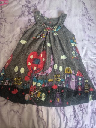 Vestido niña estampado otoño
