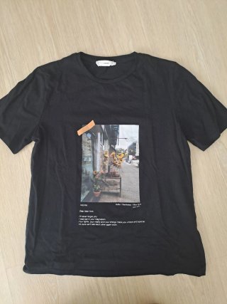 Camiseta Negra Mango Talla M