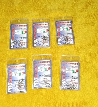 6 Paquetes Anzuelos Trabucco 2510 Talla 8