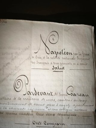 Manuscrito Imperial Auténtico Siglo XIX