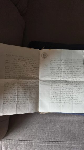 Manuscrito Imperial Auténtico Siglo XIX