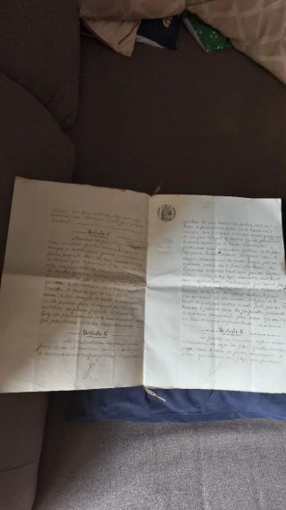 Manuscrito Imperial Auténtico Siglo XIX