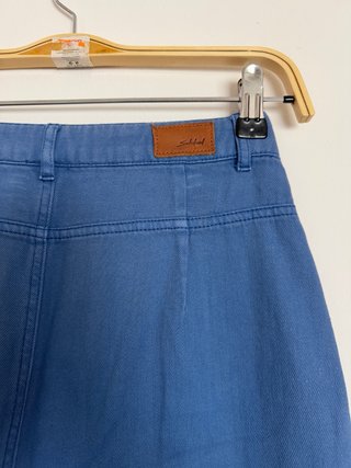 Pantalones anchos azules