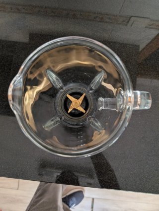 Licuadora con vaso de vidrio