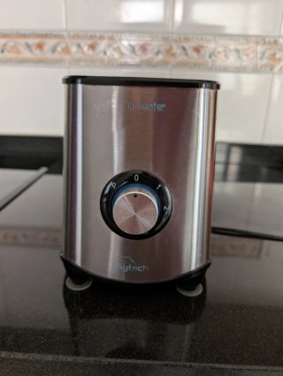 Licuadora con vaso de vidrio