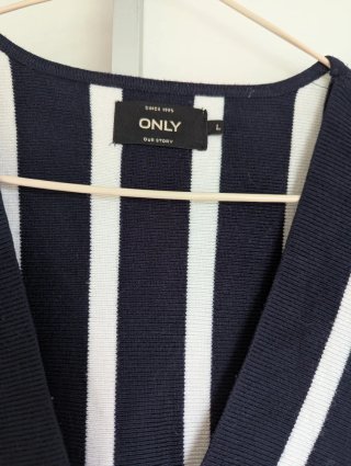 Jersey Only rayas azul y blanco