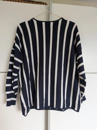 Jersey Only rayas azul y blanco