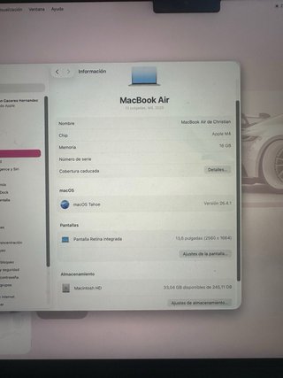 Apple MacBook Air M4 13 pulgadas 256GB