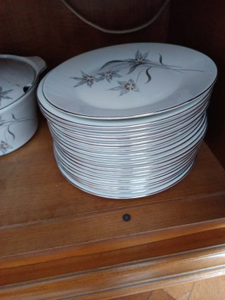 Vajilla antigua de porcelana