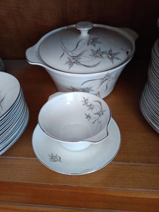 Vajilla antigua de porcelana