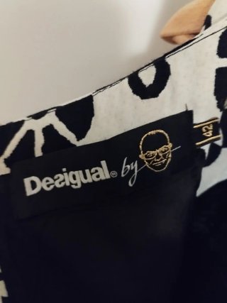 Vestido Desigual Negro y Blanco