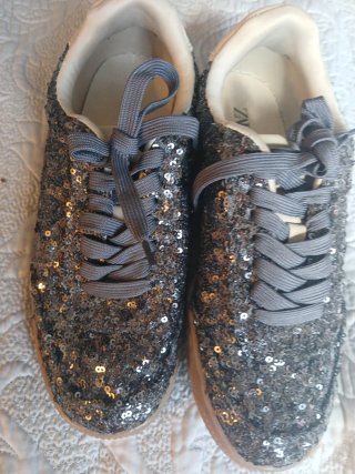 Zapatos niña lentejuelas T.36
