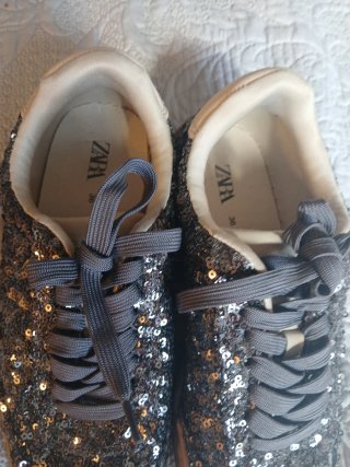 Zapatos niña lentejuelas T.36