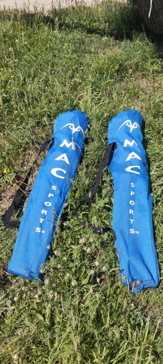 2 Sillas de Camping Plegables Azules