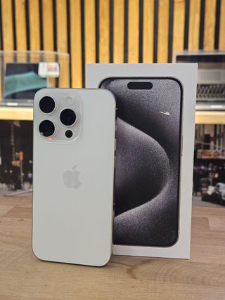 IPHONE 15 PRO 128GB BLANCO 91% BATERÍA - 294 CICLO