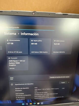 Portatil RYZEN 7 255W #050791