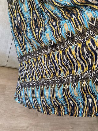 Vestido hippie con pedrería Talla M