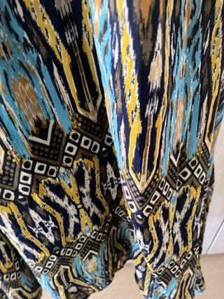 Vestido hippie con pedrería Talla M