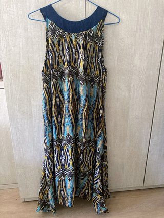 Vestido hippie con pedrería Talla M