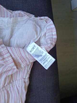 Mono corto Roxy tirantes rayas