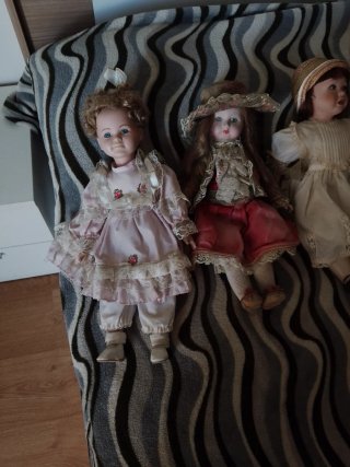 Muñecos de porcelana vintage