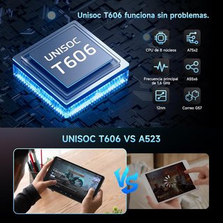ALLDOCUBE Tablet Android 15 portátil conectividad