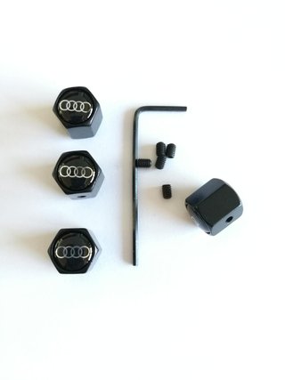 TAPONES VALVULAS AUDI NEGROS ANTIRROBO