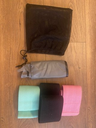 Kit Fitness Mancuernas, Tobilleras y Gomas