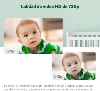 LeapFrog vigilabebés cámara bebé HD 360°