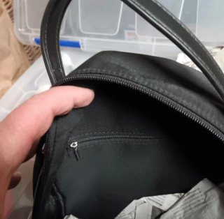 Bolso Mochila Negro Mujer