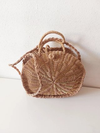 Bolso Capazo Beige y Dorado