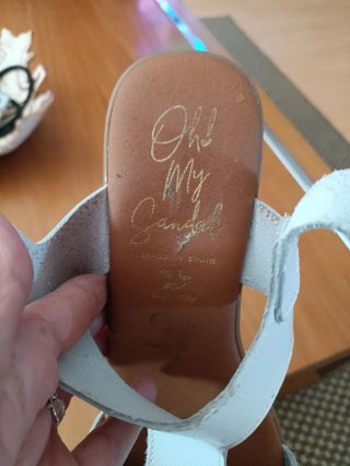 Sandalias piel Oh My Sandals tacón bajo 5 cm piel