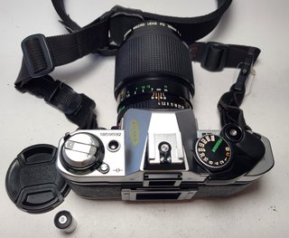 Canon AE-1 Program + Lente Canon FD f=100mm /1:4