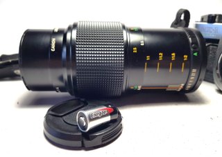 Canon AE-1 Program + Lente Canon FD f=100mm /1:4