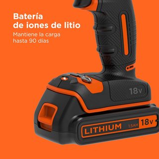 Black+Decker taladro percutor batería portátil