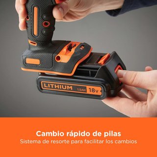 Black+Decker taladro percutor batería portátil