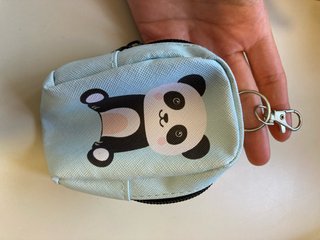 Cartera mochila mini panda llavero