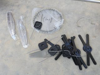 Desbrozadora a batería con accesorios, en garantía
