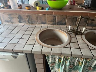 Encimera de cocina de cerámica y piedra