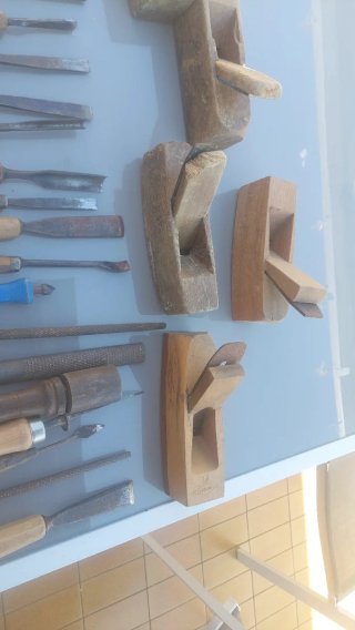 Herramientas de carpintería antiguas