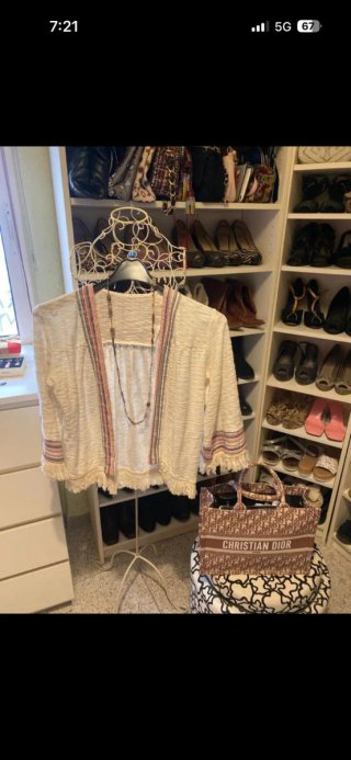 Chaqueta Zara Beige Talla Única