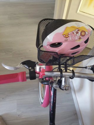 Bicicleta infantil B'Twin rosa y negra