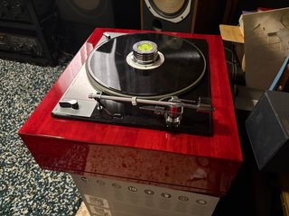 Tocadiscos Lenco L-75 Rojo y Negro