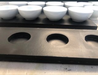 Cuencos para salsas de porcelana blanca