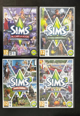 Lote Videojuegos PC (Sims)