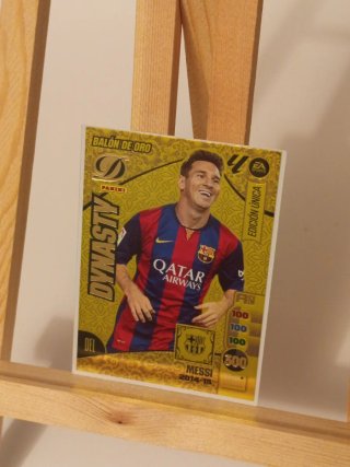 Cromo Messi Balón de Oro Dynasty Panini