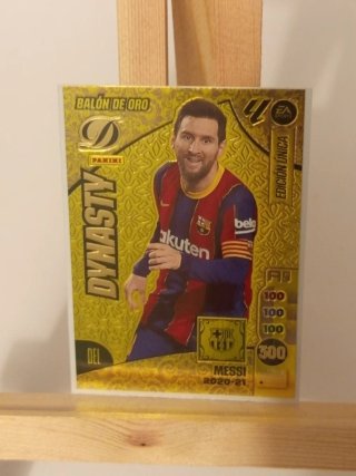 Cromo Messi Balón de Oro Dynasty Panini