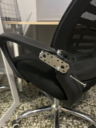 Silla de escritorio ergonómica negra
