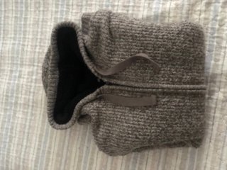 Cardigan grigio con zip