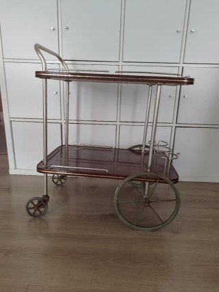Carrito Camarera Vintage Madera y Metal